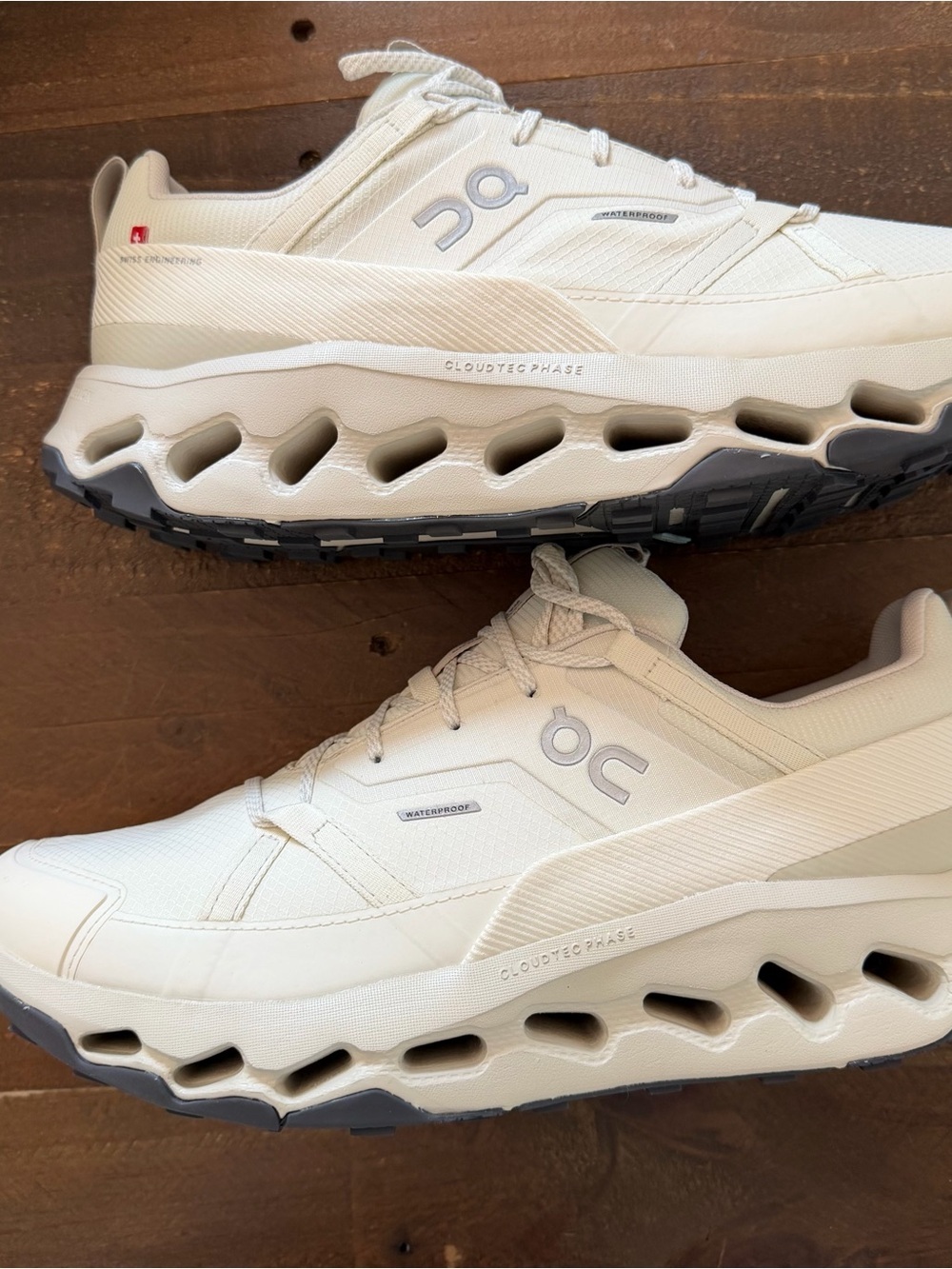On Running Cloudhorizon Waterproof Men's Sneakers — Cream/Off-White
